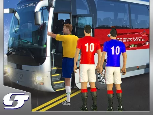 Football Team Bus Driver: Transport Game